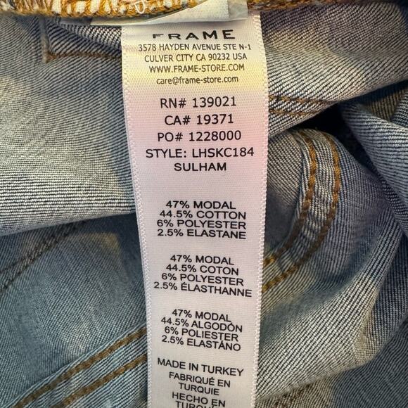 NWT Frame Le High Waist Skinny Cropped Jeans - Picture 8 of 8